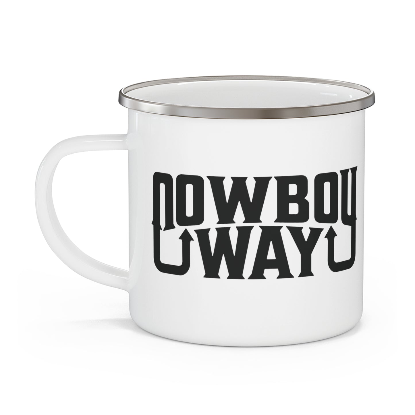 Cowboy Way - Enamel Camping Mug - 12oz