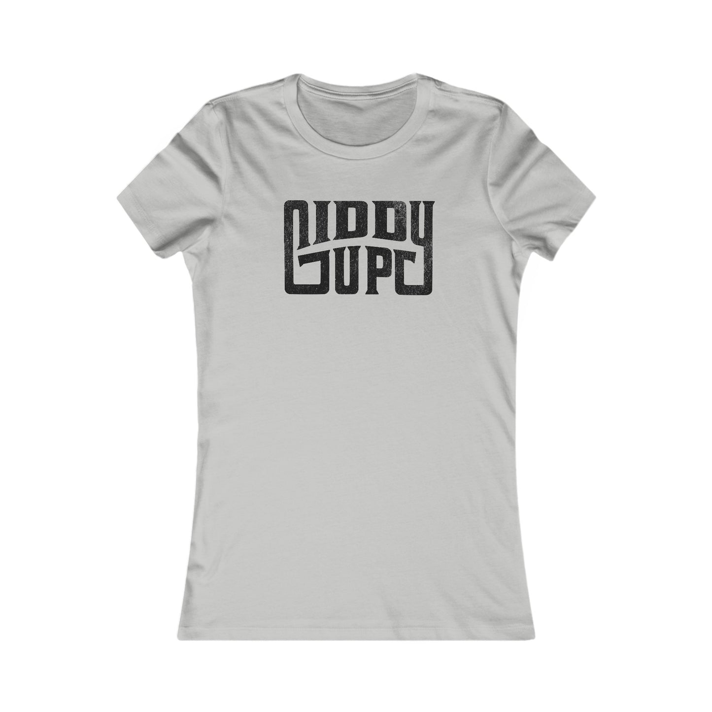 Giddy Up-Distressed-Women's Tee