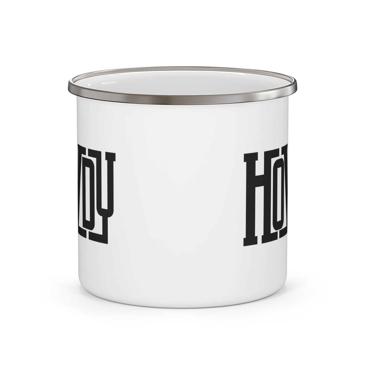 Howdy - Enamel Camping Mug - 12oz