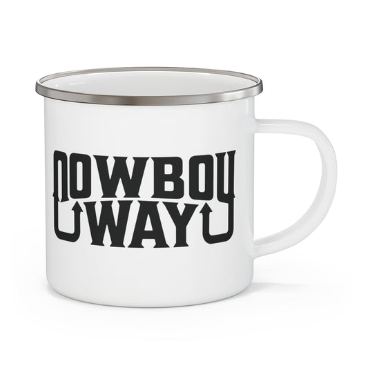 Cowboy Way - Enamel Camping Mug - 12oz