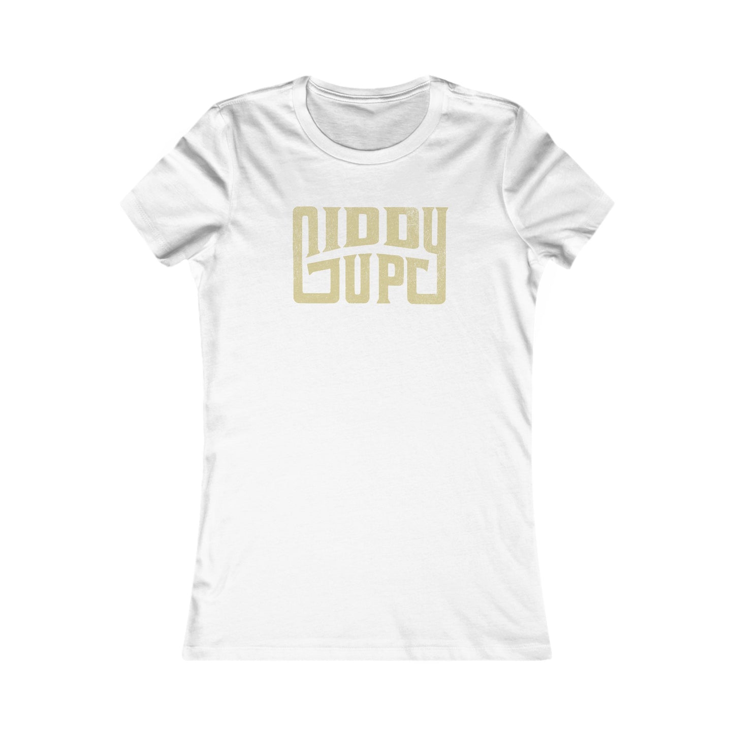 Giddy Up-Distressed-Women's Tee