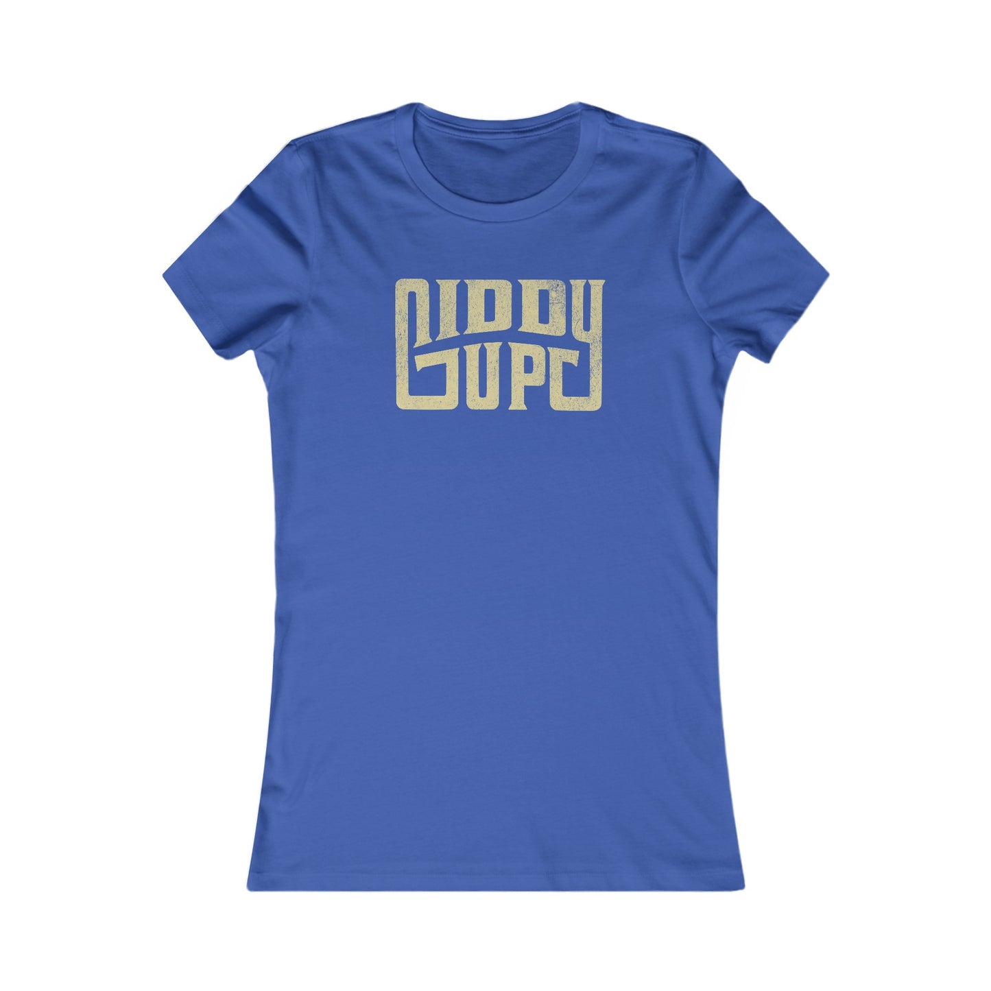 Giddy Up-Distressed-Women's Tee