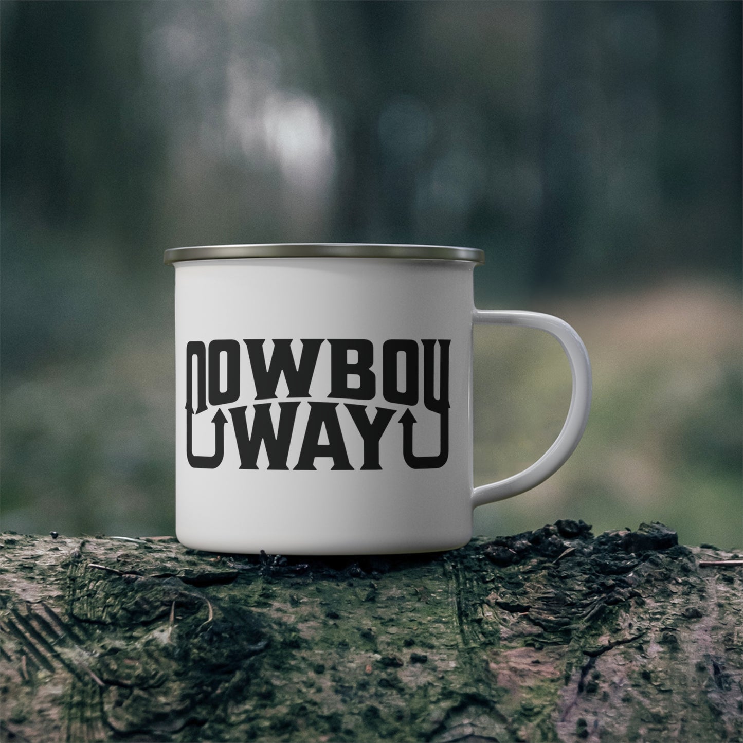 Cowboy Way - Enamel Camping Mug - 12oz