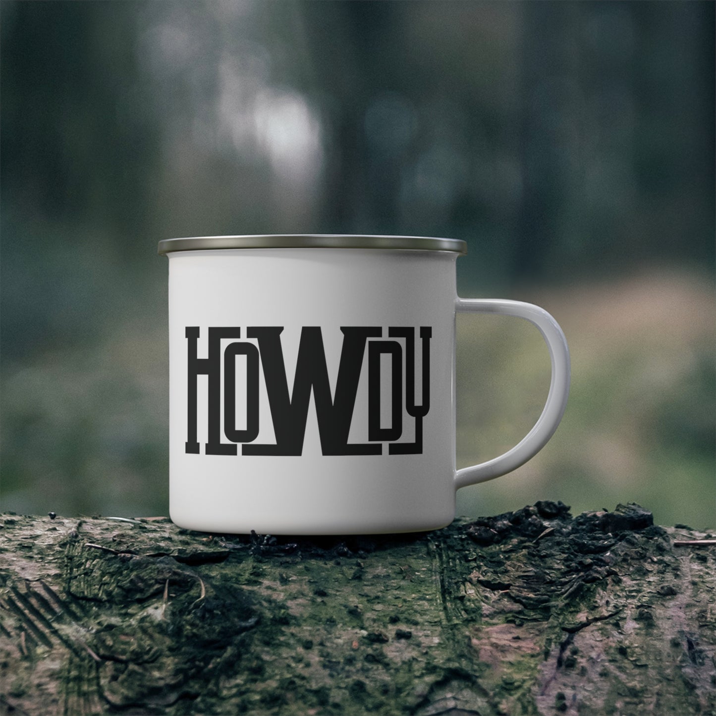 Howdy - Enamel Camping Mug - 12oz